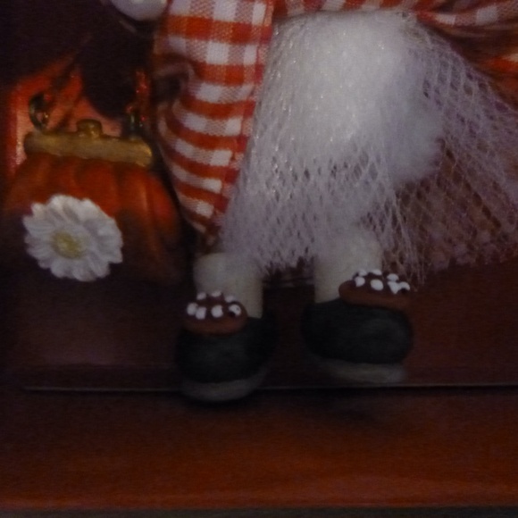 KURT ADLER  RAG DOLL ORNAMENT w/BOOTS & PURSE Snow Pretties w/BONUS XMAS CARD - Picture 9 of 13